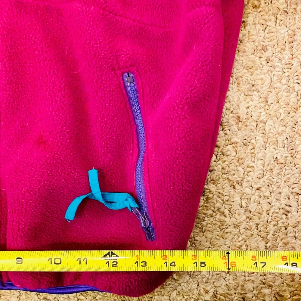 Vintage Columbia Women’s Small Purple Navajo Print Collar Fleece Full Zip Jacket - Picture 12 of 12